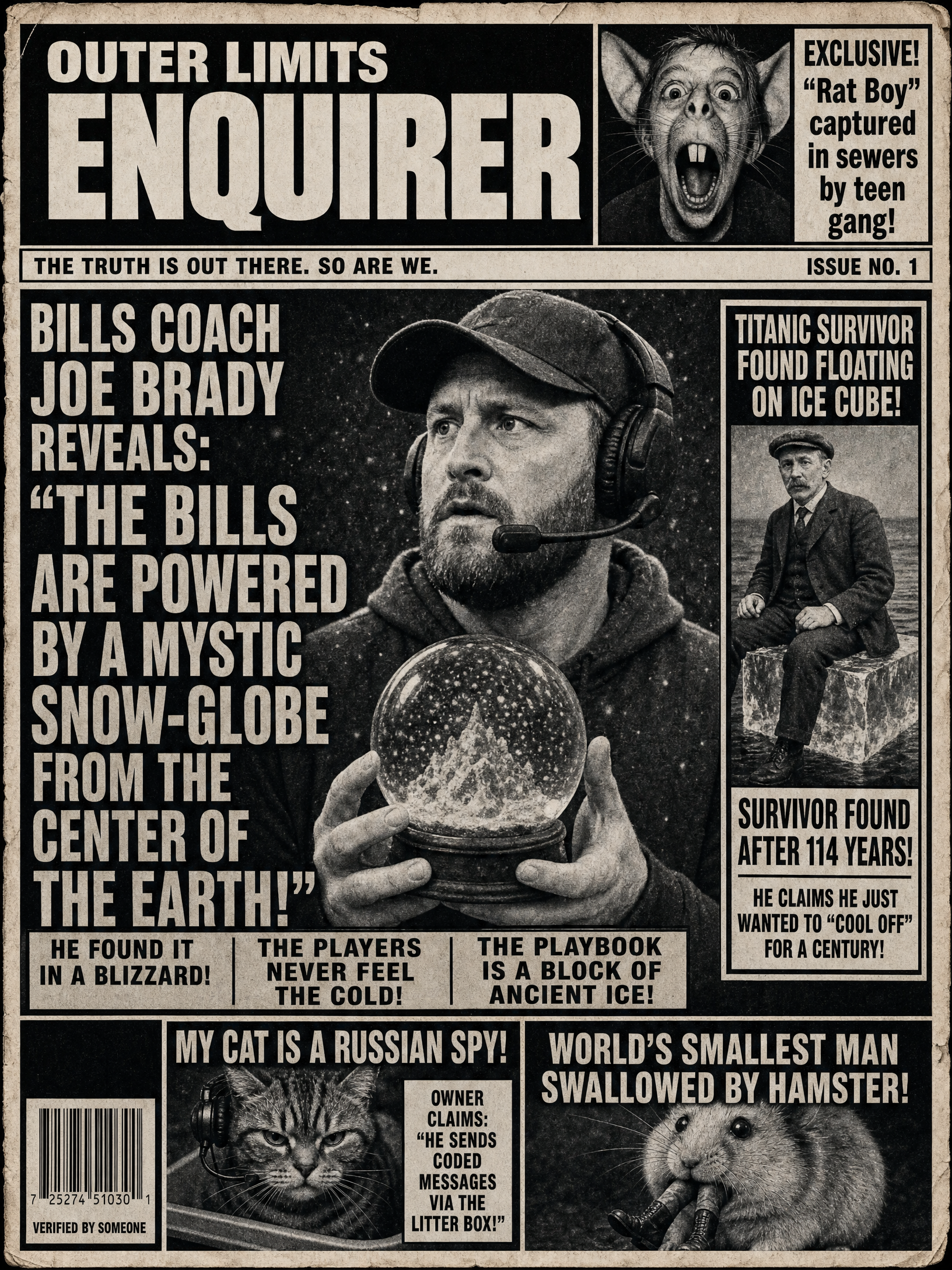 Outer Limits Enquirer — Bills edition front page